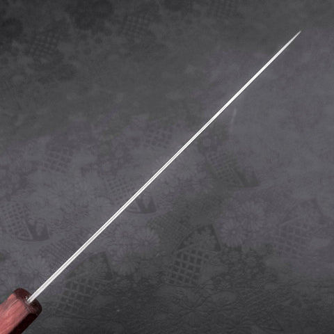 Sujihiki AUS-10 Wave Damascus Purple Urushi Handle 240mm (9.4”)-[Musashi]-[Japanese-Kitchen-Knives]