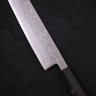 Sujihiki Blue Steel #2 Damascus Buffalo Ebony Handle 270mm (10.6”)-[Musashi]-[Japanese-Kitchen-Knives]