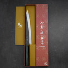 Sujihiki Blue Steel #2 Kurouchi Dark Blue Urushi Handle 240mm (9.4”)-[Musashi]-[Japanese-Kitchen-Knives]