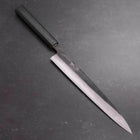 Sujihiki Blue Steel #2 Kurouchi Dark Blue Urushi Handle 240mm (9.4”)-[Musashi]-[Japanese-Kitchen-Knives]