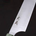 Sujihiki Blue Super Polished Maple Green Handle 270mm (10.6”)-[Musashi]-[Japanese-Kitchen-Knives]