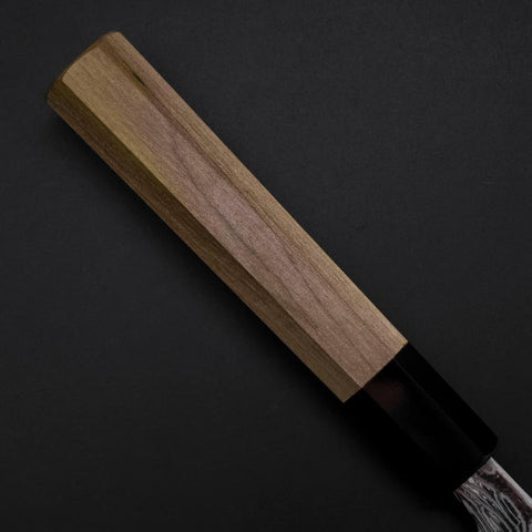 Sujihiki SLD Damascus Buffalo Magnolia Handle 240mm (9.4”)-[Musashi]-[Japanese-Kitchen-Knives]