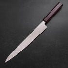 Sujihiki SLD Damascus Purple Urushi Handle 240mm (9.4”)-[Musashi]-[Japanese-Kitchen-Knives]