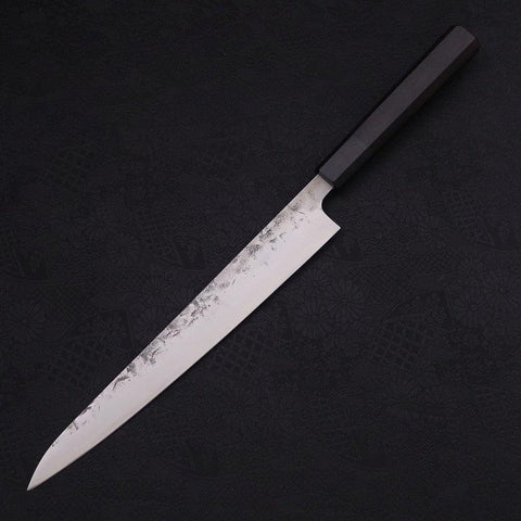Sujihiki SLD Nashiji Washi Buffalo Ebony Handle 240mm (9.4”)-[Musashi]-[Japanese-Kitchen-Knives]