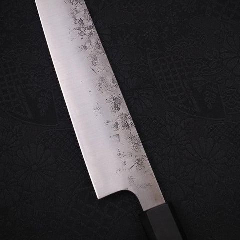 Sujihiki SLD Nashiji Washi Buffalo Ebony Handle 240mm (9.4”)-[Musashi]-[Japanese-Kitchen-Knives]