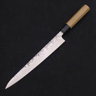 Sujihiki SLD Nashiji Washi Buffalo Magnolia Handle 240mm (9.4”)-[Musashi]-[Japanese-Kitchen-Knives]