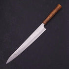 Sujihiki Silver Steel #3 Nashiji Sumi Urushi Handle 270mm (10.6”)-[Musashi]-[Japanese-Kitchen-Knives]