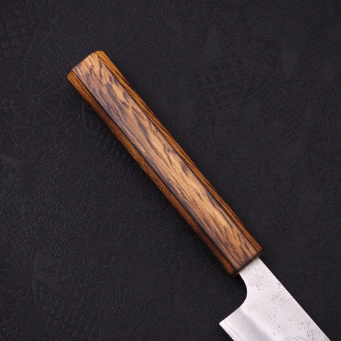 Sujihiki Silver Steel #3 Nashiji Sumi Urushi Handle 270mm (10.6”)-[Musashi]-[Japanese-Kitchen-Knives]