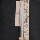 Sujihiki Silver Steel #3 Nashiji Western Handle 270mm (10.6”)-[Musashi]-[Japanese-Kitchen-Knives]