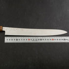 Sujihiki Silver Steel #3 Nickel Damascus Buffalo Turquoise Handle 270mm (10.6”)-[Musashi]-[Japanese-Kitchen-Knives]