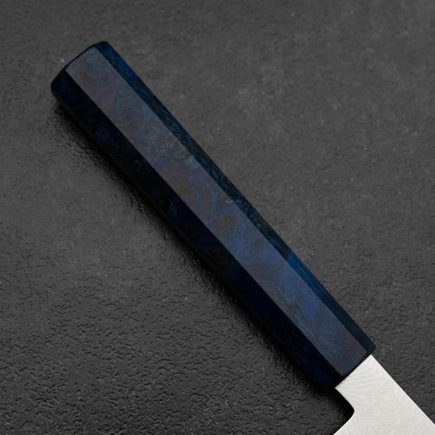 Sujihiki VG-10 Damascus Blue Birch Handle 270mm (10.6”)-[Musashi]-[Japanese-Kitchen-Knives]