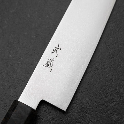 Sujihiki VG-10 Damascus Gray Birch Handle 270mm (10.6”)-[Musashi]-[Japanese-Kitchen-Knives]