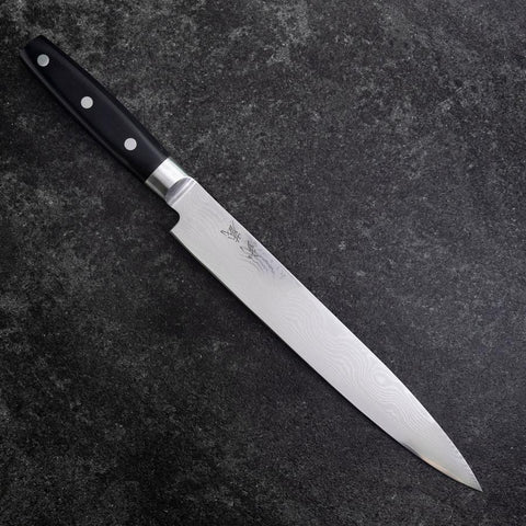 Sujihiki VG-10 Damascus Western Round Handle 240mm (9.4”)-[Musashi]-[Japanese-Kitchen-Knives]