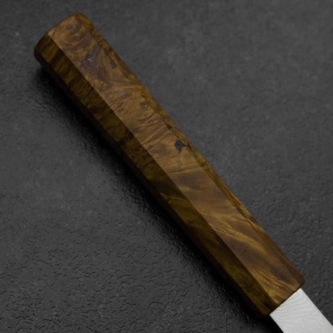 Sujihiki VG-10 Damascus Yellow-Brown Birch Handle 270mm (10.6”)-[Musashi]-[Japanese-Kitchen-Knives]