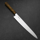 Sujihiki VG-10 Damascus Yellow-Brown Birch Handle 270mm (10.6”)-[Musashi]-[Japanese-Kitchen-Knives]
