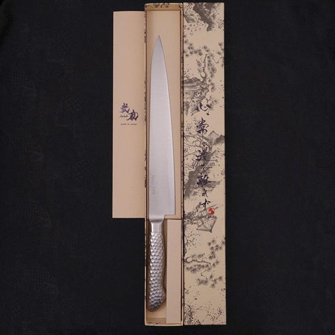 Sujihiki VG-5 Polished Western Handle 270mm (10.6”)-[Musashi]-[Japanese-Kitchen-Knives]