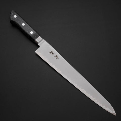 Sujihiki VG-5 Tsuchime Western Black Marble Handle 240mm (9.4”)-[Musashi]-[Japanese-Kitchen-Knives]