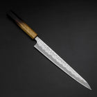 Sujihiki White Steel #2 Tsuchime Yaki Urushi Handle 240mm (9.4”)-[Musashi]-[Japanese-Kitchen-Knives]