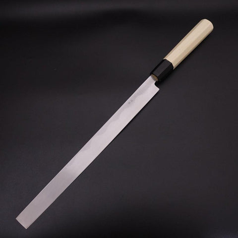 Takohiki Blue Steel #2 Kasumi Buffalo Magnolia Handle 270mm (10.6”)-[Musashi]-[Japanese-Kitchen-Knives]