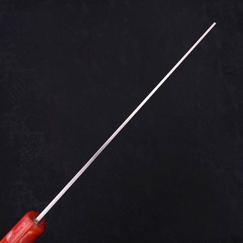 Tsushima Knife Kiritsuke VG-10 Damascus Ocean Red Handle 210mm (8.3”)-[Musashi]-[Japanese-Kitchen-Knives]