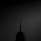 Unagisaki (Edo) Blue Steel #1 Hon-Kasumi Buffalo Ebony Handle 150mm (5.9”)-[Musashi]-[Japanese-Kitchen-Knives]