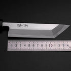 Unagisaki (Edo) Blue Steel #1 Hon-Kasumi Buffalo Ebony Handle 150mm (5.9”)-[Musashi]-[Japanese-Kitchen-Knives]