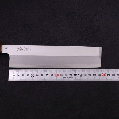 Usuba(Kanto) Blue Steel #2 Kasumi Sumi Urushi Handle 210mm (8.3”)-[Musashi]-[Japanese-Kitchen-Knives]