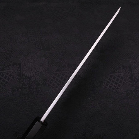Usuba(Kanto) Blue Steel #2 Suminagashi Buffalo Ebony Handle 180mm (7”)-[Musashi]-[Japanese-Kitchen-Knives]