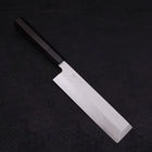 Usuba(Kanto) Blue Steel #2 Suminagashi Buffalo Ebony Handle 180mm (7”)-[Musashi]-[Japanese-Kitchen-Knives]