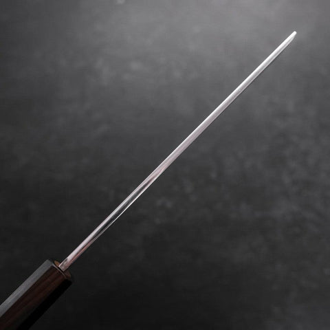 Usuba(Kanto) Honyaki Silver Steel #3 Mirror Ebony Handle 180mm (7”)-[Musashi]-[Japanese-Kitchen-Knives]
