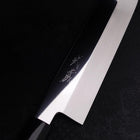 Usuba(Kanto) Honyaki Silver Steel #3 Mirror Finish Buffalo Ebony Handle 180mm (7”)-[Musashi]-[Japanese-Kitchen-Knives]