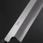 Usuba(Kanto) White Steel #2 Kasumi Buffalo Ebony Handle 165mm (6.5”)-[Musashi]-[Japanese-Kitchen-Knives]