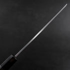 Usuba(Kanto) White Steel #2 Kasumi Buffalo Ebony Handle 165mm (6.5”)-[Musashi]-[Japanese-Kitchen-Knives]