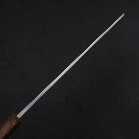 Usuba(Kanto) White Steel #2 Kasumi Sumi Urushi Handle 210mm (8.3”)-[Musashi]-[Japanese-Kitchen-Knives]