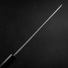 Yanagi Kiritsuke Blue Steel #1 Suminagashi Buffalo Ebony Handle With Sheath 270mm (10.6”)-[Musashi]-[Japanese-Kitchen-Knives]