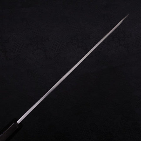 Yanagi Kiritsuke Blue Steel #2 Kasumi Buffalo Ebony Handle 240mm (9.4”)-[Musashi]-[Japanese-Kitchen-Knives]