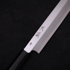 Yanagi Kiritsuke Blue Steel #2 Kasumi Buffalo Ebony Handle 300mm (11.8”)-[Musashi]-[Japanese-Kitchen-Knives]