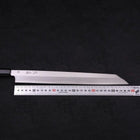 Yanagi Kiritsuke Blue Steel #2 Kasumi Buffalo Ebony Handle 300mm (11.8”)-[Musashi]-[Japanese-Kitchen-Knives]