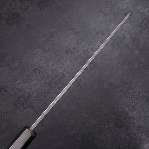 Yanagi Kiritsuke Blue Steel #2 Kurouchi Buffalo Ebony Handle 240mm (9.4”)-[Musashi]-[Japanese-Kitchen-Knives]