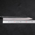 Yanagi Kiritsuke Blue Steel #2 Kurouchi Buffalo Ebony Handle 270mm (10.6”)-[Musashi]-[Japanese-Kitchen-Knives]