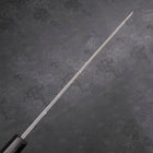 Yanagi Kiritsuke Blue Steel #2 Kurouchi Buffalo Ebony Handle 300mm (11.8”)-[Musashi]-[Japanese-Kitchen-Knives]