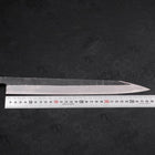 Yanagi Kiritsuke Blue Steel #2 Kurouchi Buffalo Ebony Handle 300mm (11.8”)-[Musashi]-[Japanese-Kitchen-Knives]