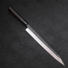 Yanagi Kiritsuke Blue Steel #2 Kurouchi Buffalo Ebony Handle 300mm (11.8”)-[Musashi]-[Japanese-Kitchen-Knives]