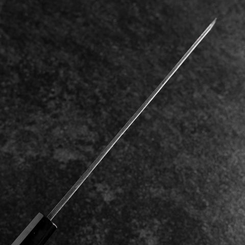 Yanagi Kiritsuke Blue Steel #2 Kurouchi Buffalo Wenge Handle 240mm (9.4”)-[Musashi]-[Japanese-Kitchen-Knives]