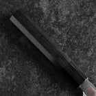 Yanagi Kiritsuke Blue Steel #2 Mirror Buffalo Ebony Handle 265mm (10.4”)-[Musashi]-[Japanese-Kitchen-Knives]