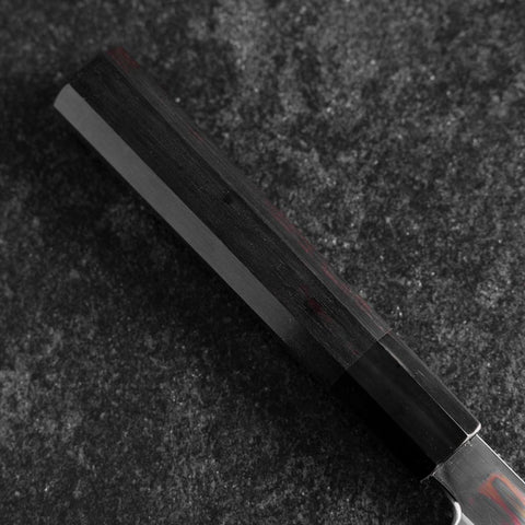 Yanagi Kiritsuke Blue Steel #2 Mirror Buffalo Ebony Handle 265mm (10.4”)-[Musashi]-[Japanese-Kitchen-Knives]