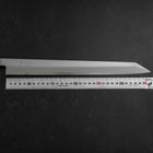 Yanagi Kiritsuke Blue Steel #1 Suminagashi Buffalo Ebony Handle With Sheath 330mm-[Musashi]-[Japanese-Kitchen-Knives]