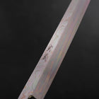 Yanagi Kiritsuke Silver Steel #3 Damascus Mirror Buffalo Teak Handle 300mm (11.8”)-[Musashi]-[Japanese-Kitchen-Knives]