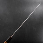 Yanagi Kiritsuke Silver Steel #3 Damascus Mirror Buffalo Teak Handle 300mm (11.8”)-[Musashi]-[Japanese-Kitchen-Knives]