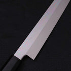 Yanagi Kiritsuke Silver Steel #3 Honyaki Mirror Buffalo Ebony Handle 270mm (10.6”)-[Musashi]-[Japanese-Kitchen-Knives]